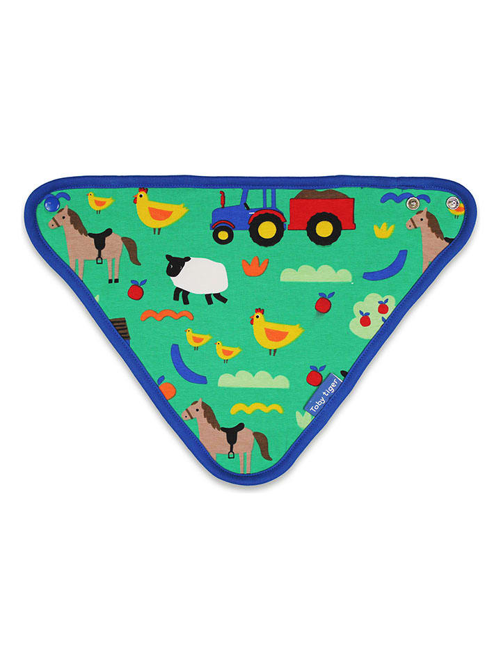 Toby Tiger Dreieckstuch in Grün - (L)32 x (B)22 cm günstig kaufen onesize