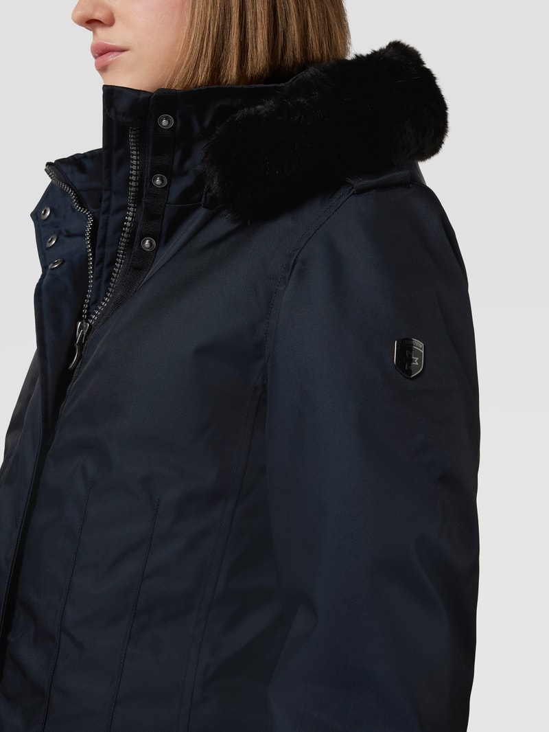 Funktionsjacke mit Label-Applikation Modell 'Delicy' in marineblau