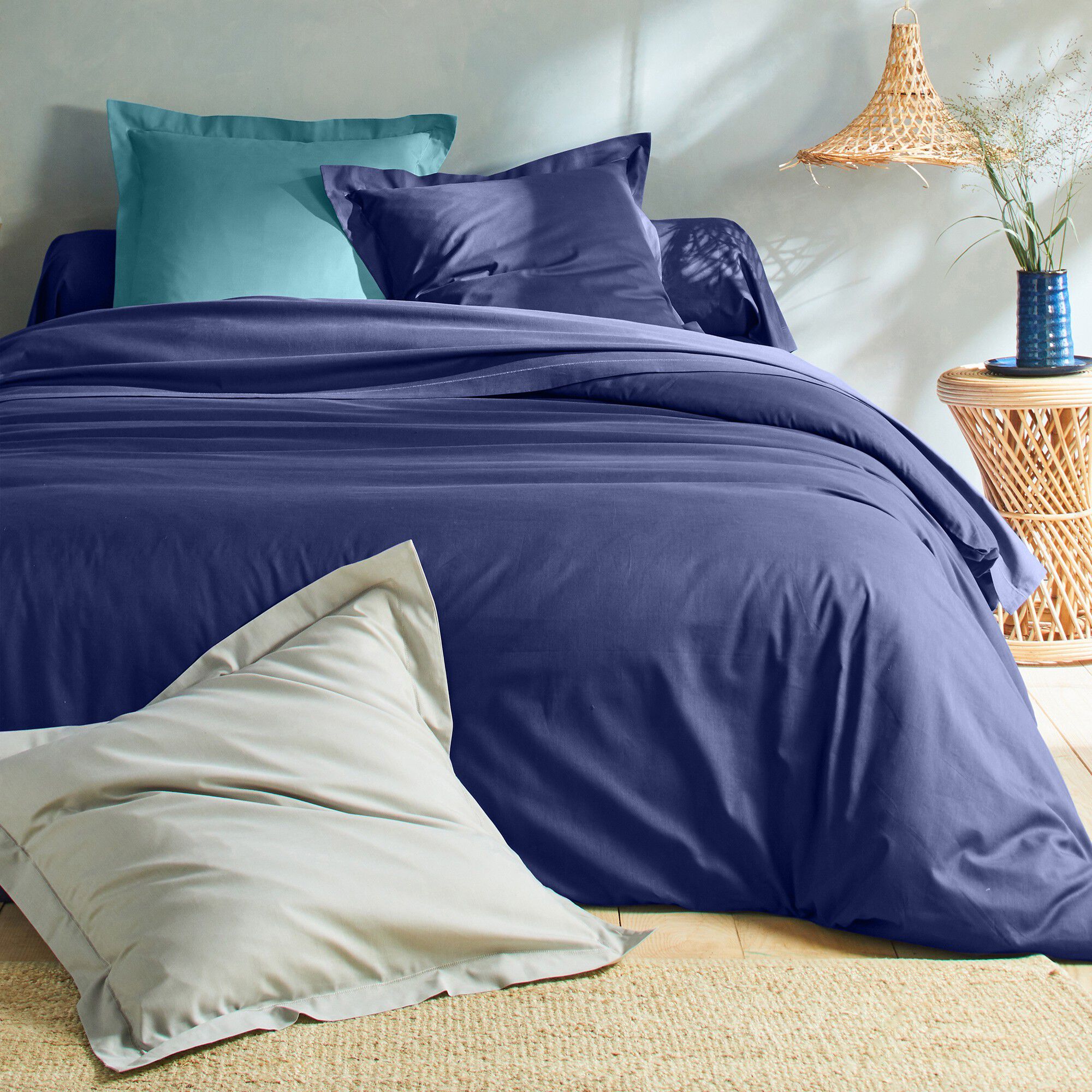 Linge de lit uni coton