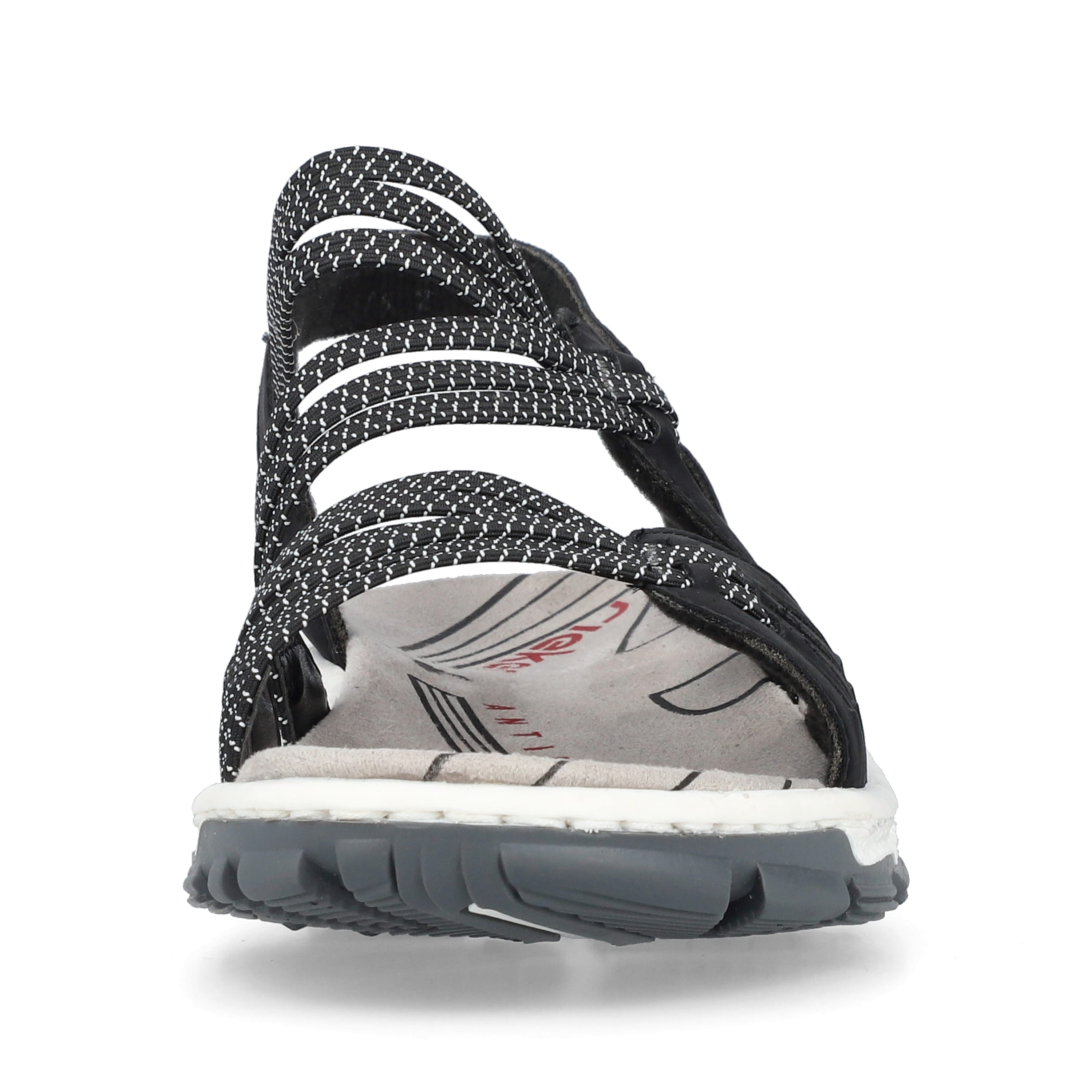 Rieker Damen Trekkingsandalen asphaltschwarz