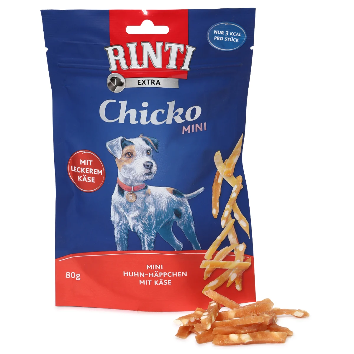 Rinti Extra Chicko Mini Huhn-Häppchen mit Käse bei ZooRoyal
