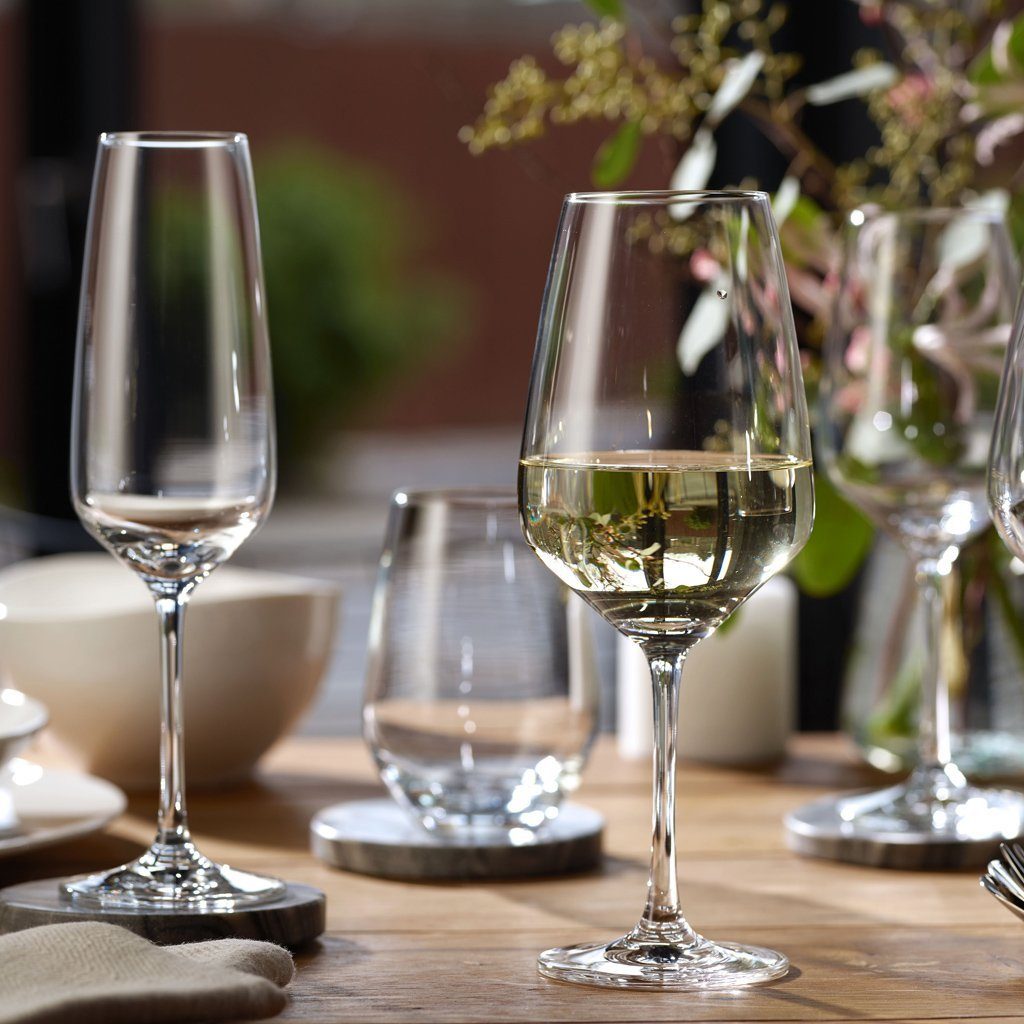 vivo Villeroy & Boch Group Gläser-Set Voice Basic Glas Weißweingläser-Set 4-teilig, Glas