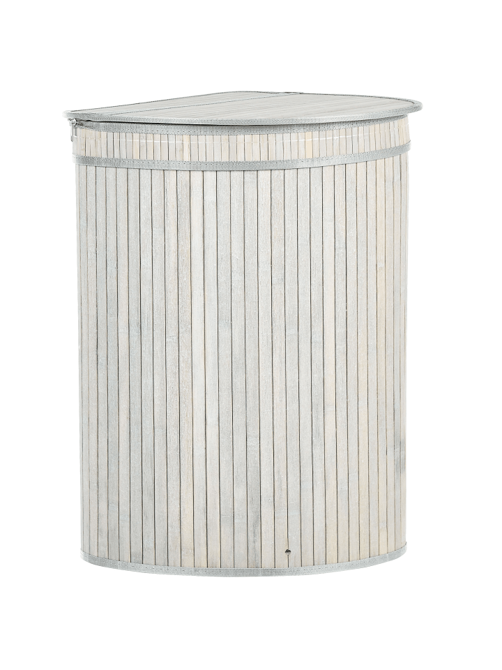 Beliani Wäschekörbe BADULLA in Grau - (W) 42 x (H) 60 x (L) 35 cm günstig kaufen onesize