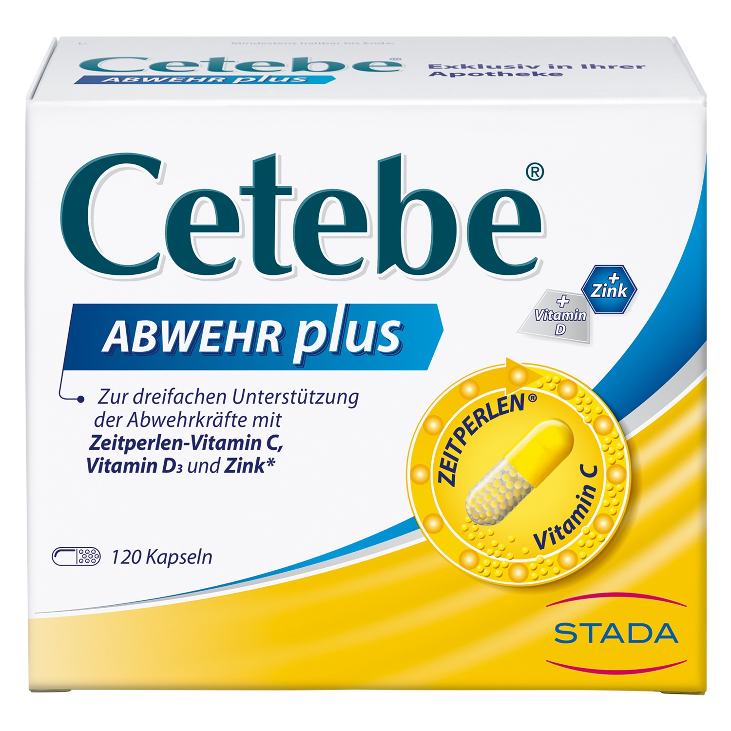 ABWEHR plus Vitamin C+Vitamin D3+Zink Kaps.