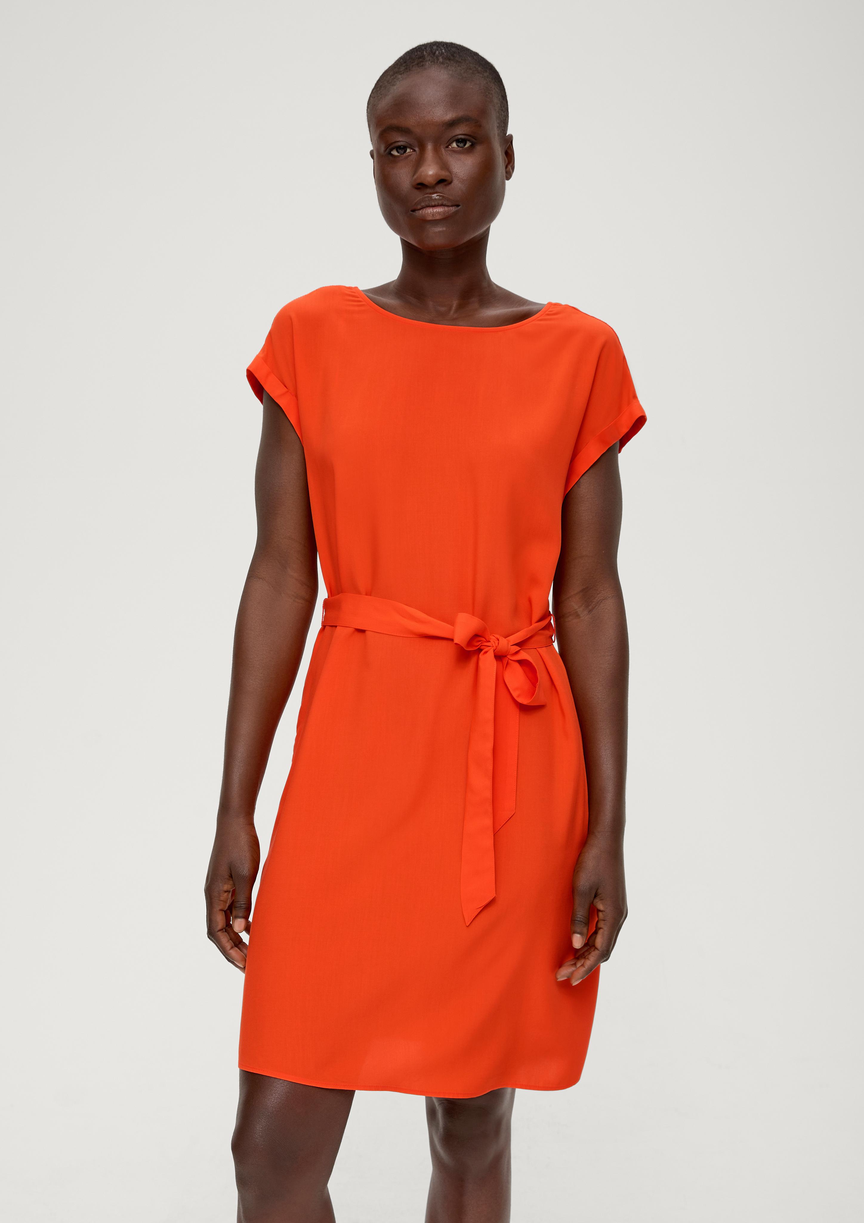 Kleid mit Bindeband aus Viskose  2131810-2550