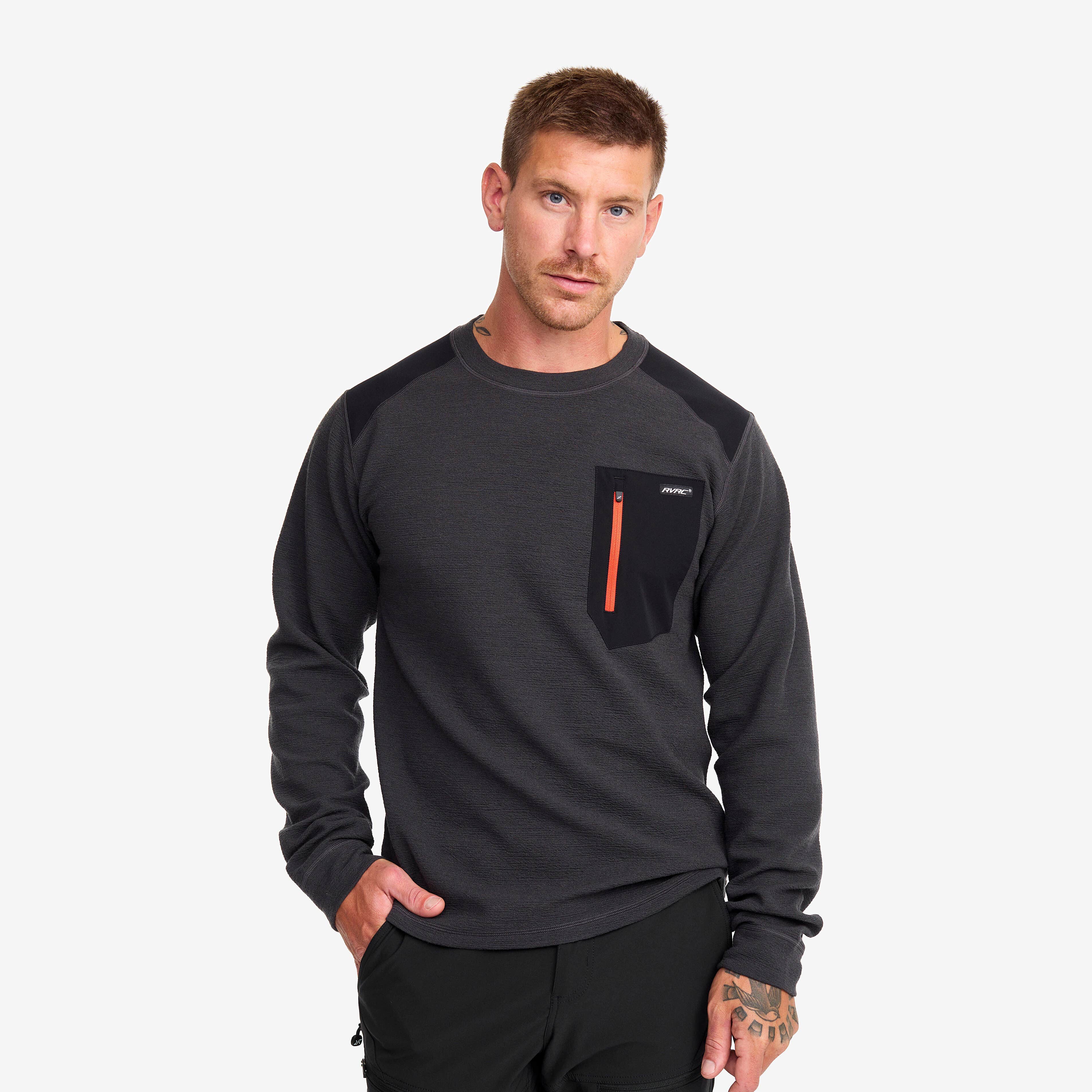 Wool Sweater Homme Anthracite