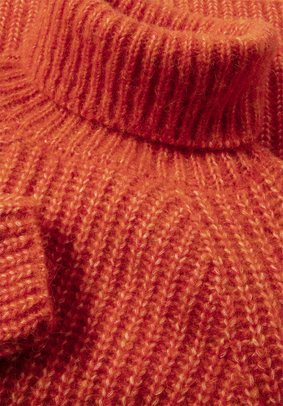 Rollkragenpullover aus Alpaka mit Bio-Baumwolle