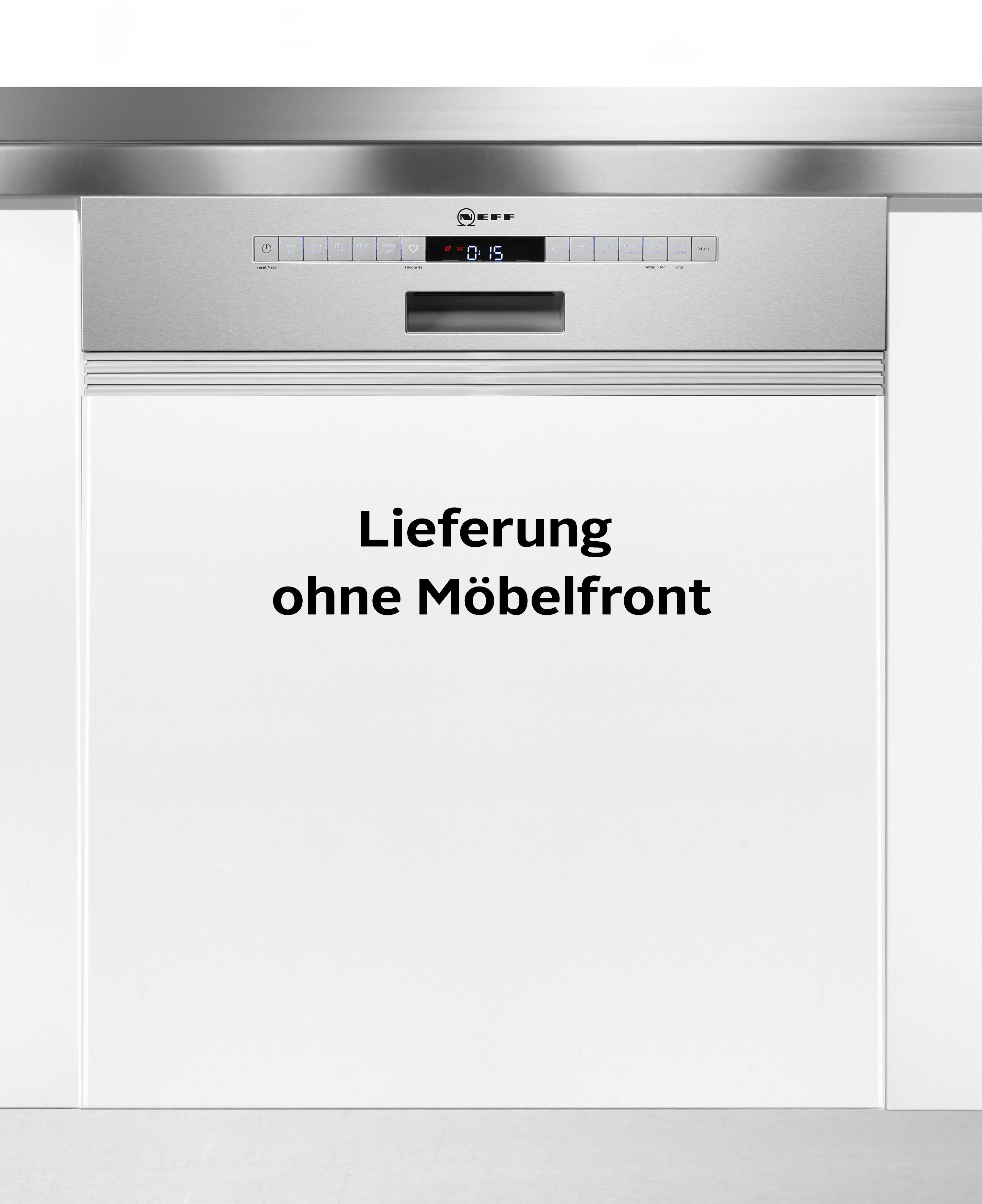 NEFF teilintegrierbarer Geschirrspüler, S145EAS05E, 13 Maßgedecke