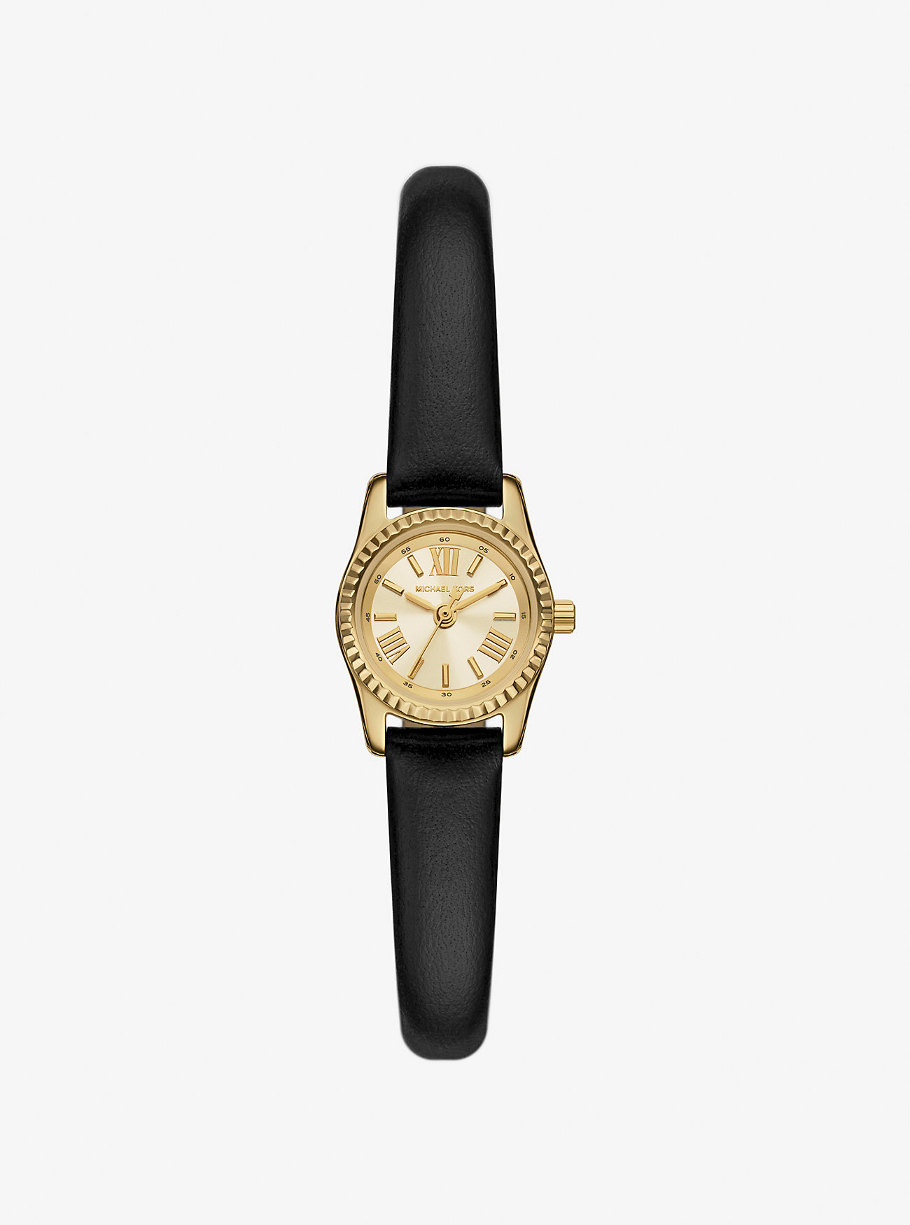 Orologio Micro Lexington in pelle - NERO