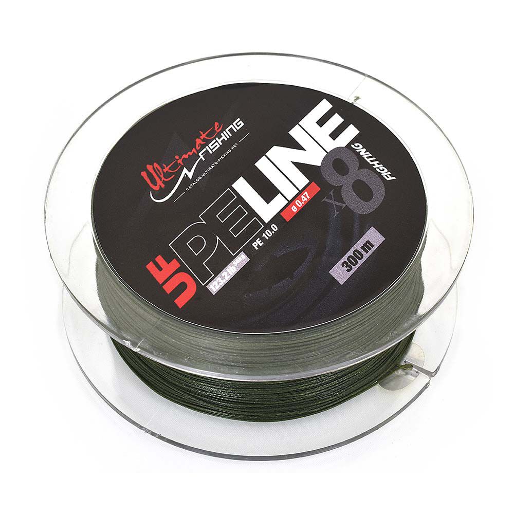Pintas valas UF PE Line X8 MOSS GREEN 300 m žvejybai