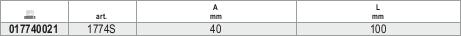 Beta 017740021 1774S uzlīmju skrāpis 40 mm