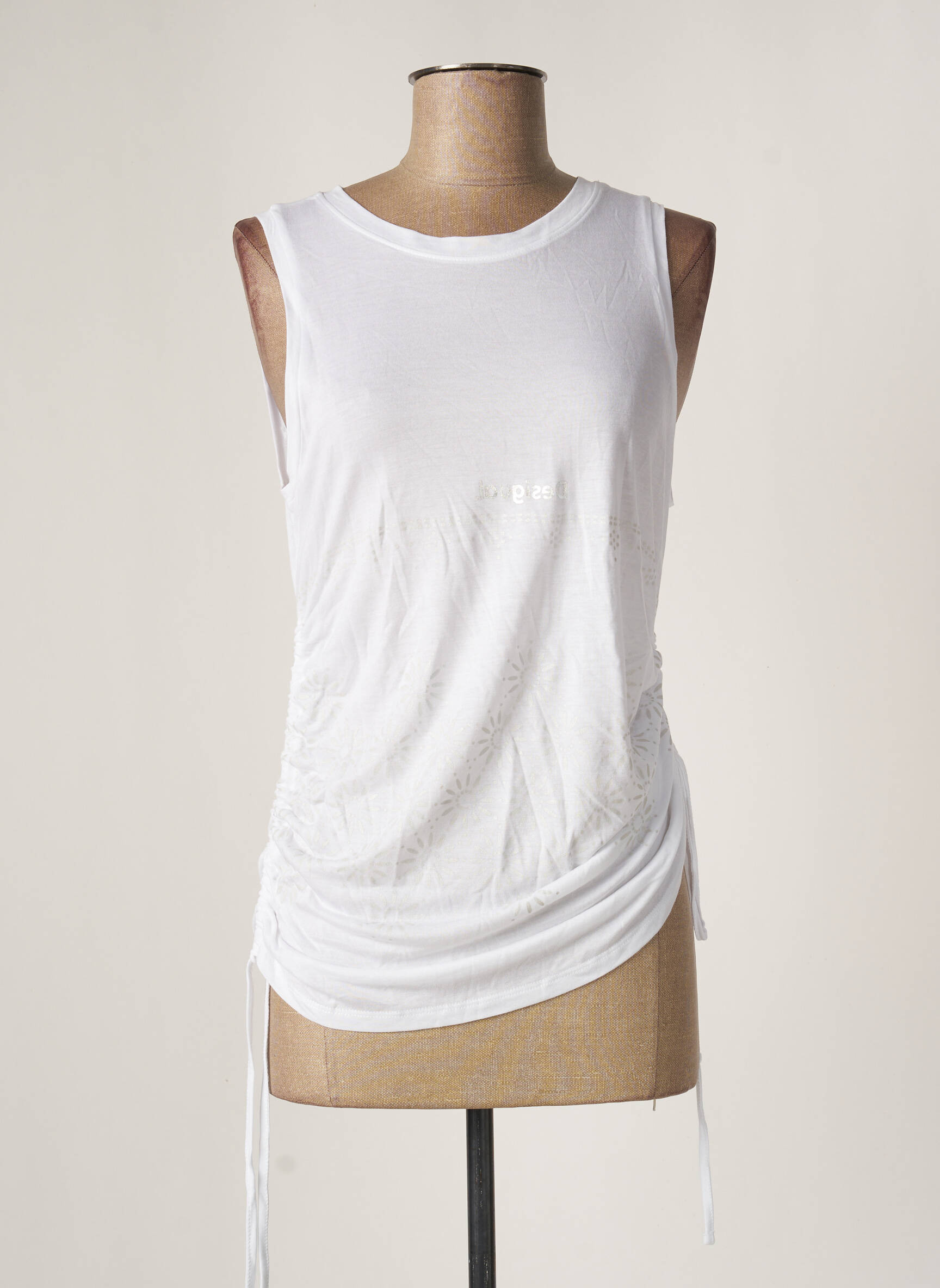 Desigual Tuniquesansmanche Femme couleur blanc