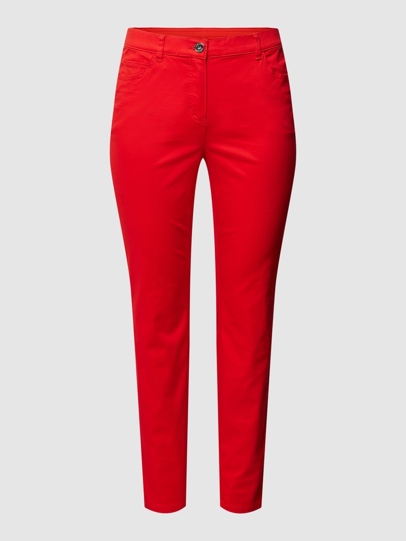 Jeans im 5-Pocket-Design Modell 'JAN' in rot
