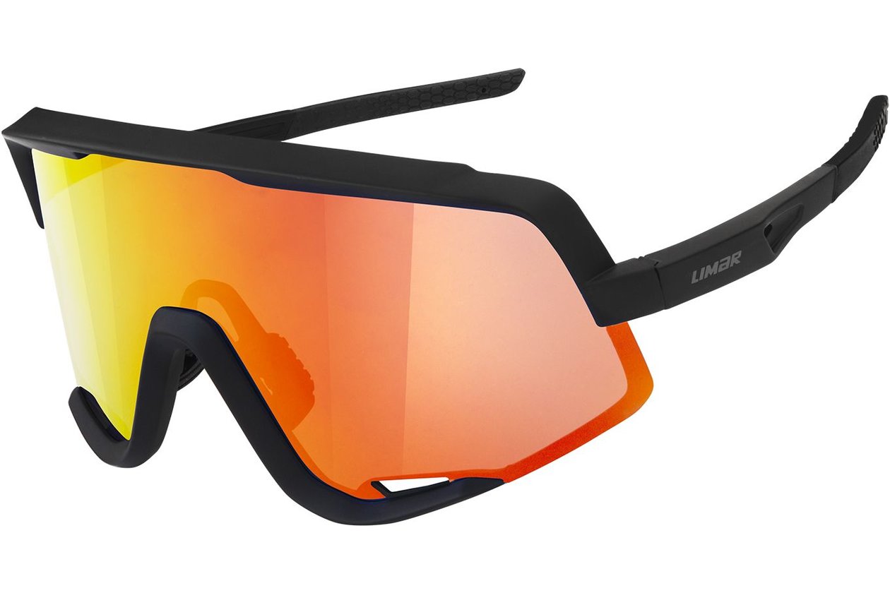 Limar Caos Matt Black - Red Mirror Lens