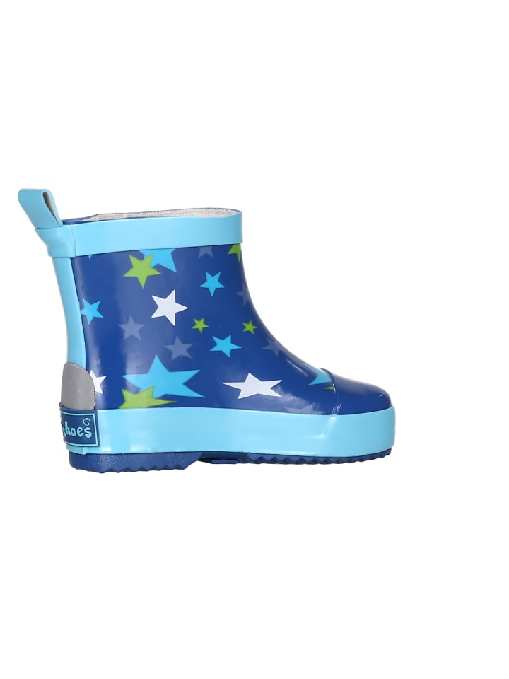 Playshoes Gummistiefel Halbschaft Sterne in Blau günstig kaufen