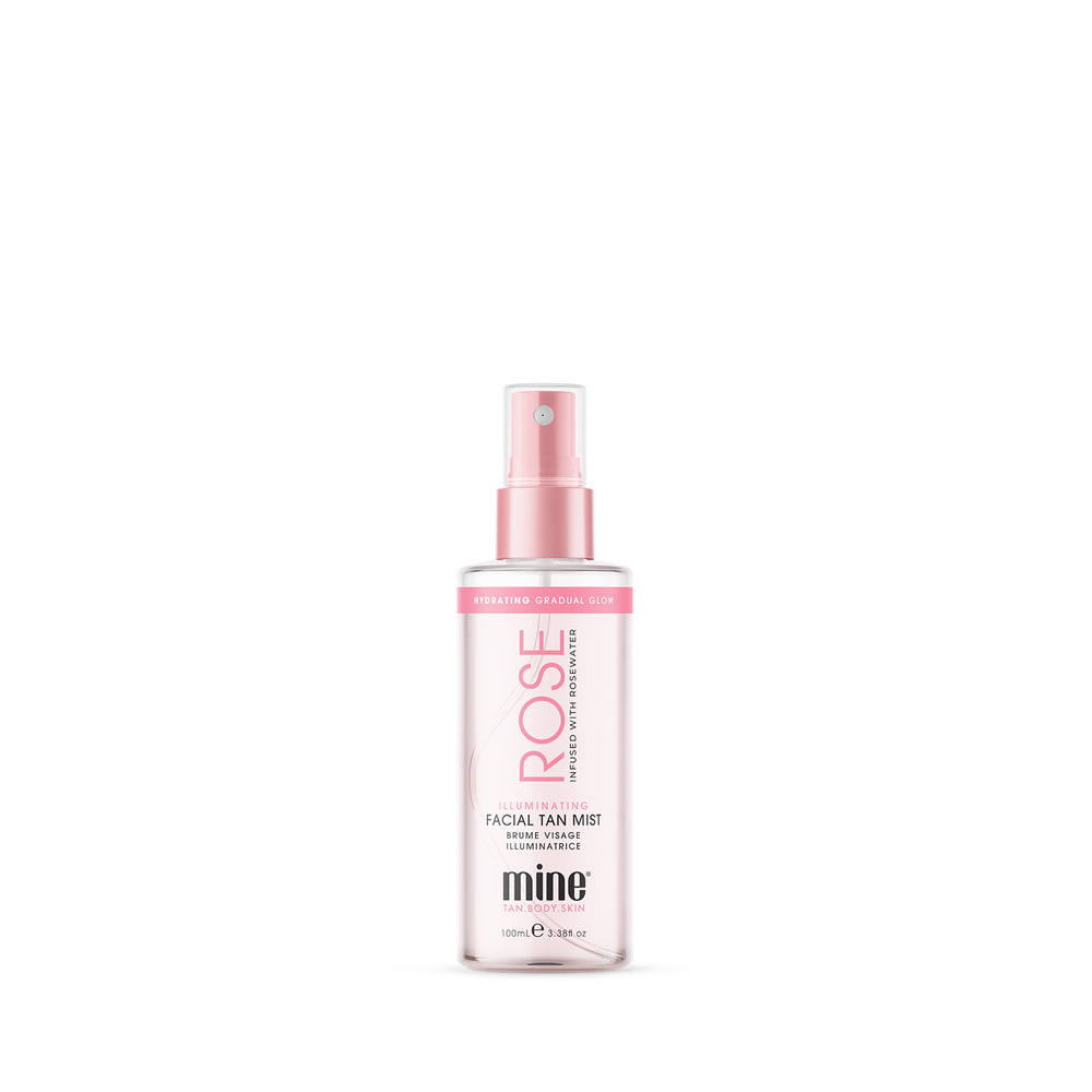 minetan Rose Water Illuminating Facial Tan Mist Autobronzant