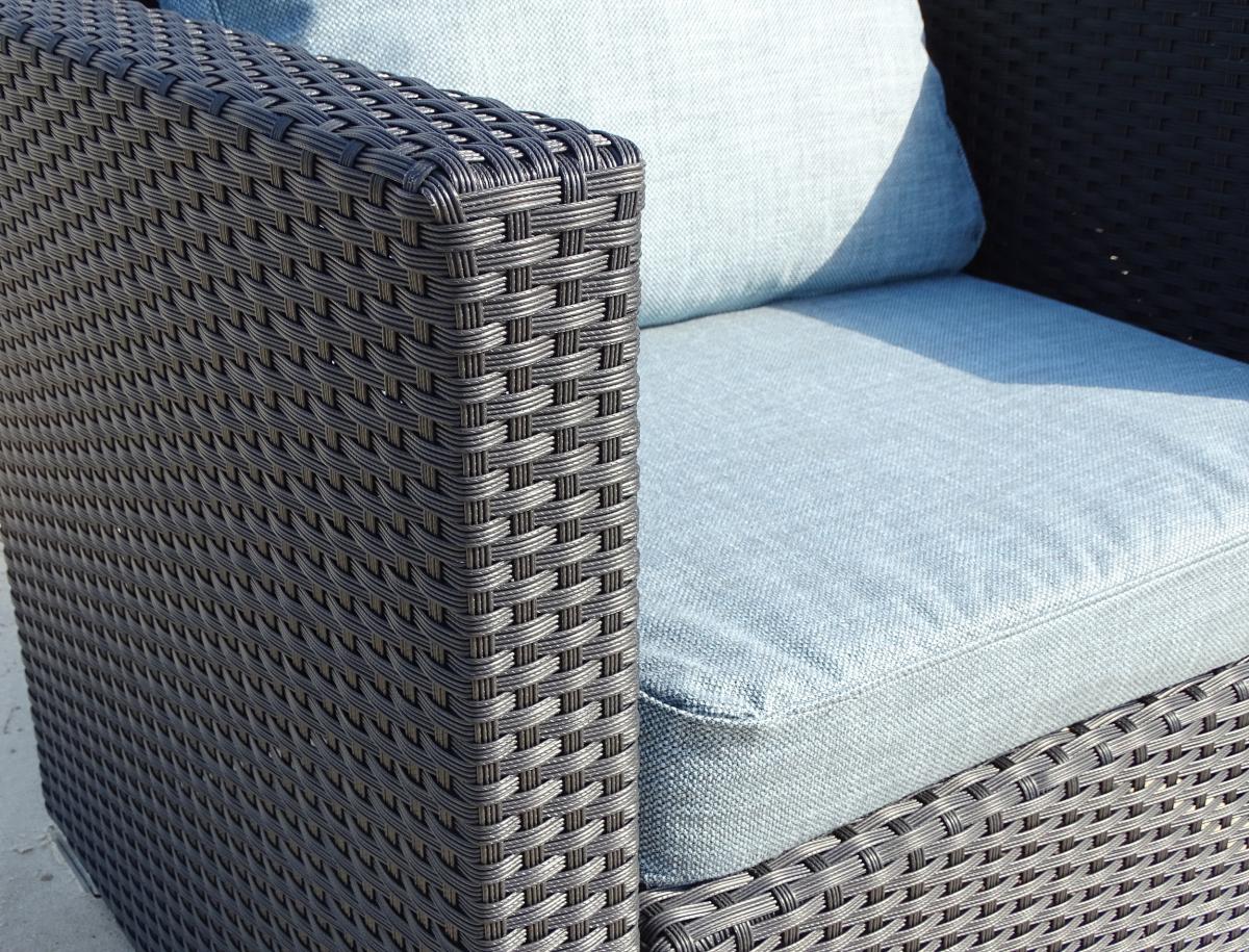 Famous Home Sitzkissen Loungekissen 60x60cm Ice Blue Extra Comfort