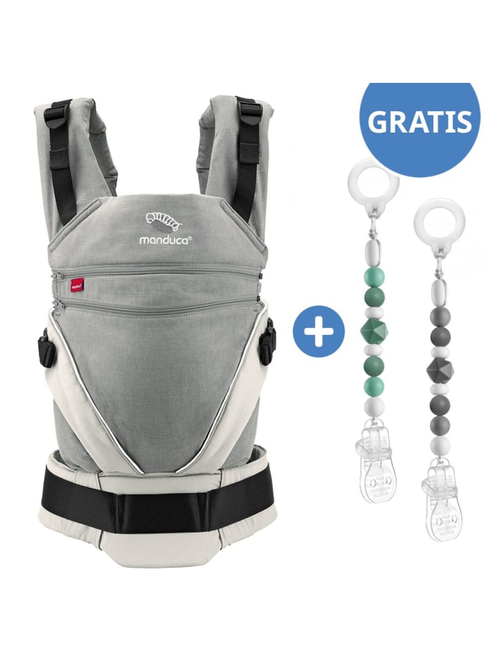 manduca Babytrage-Set XT-Cotton für Neugeborene ab 3,5 kg - in grau,weiss günstig kaufen onesize