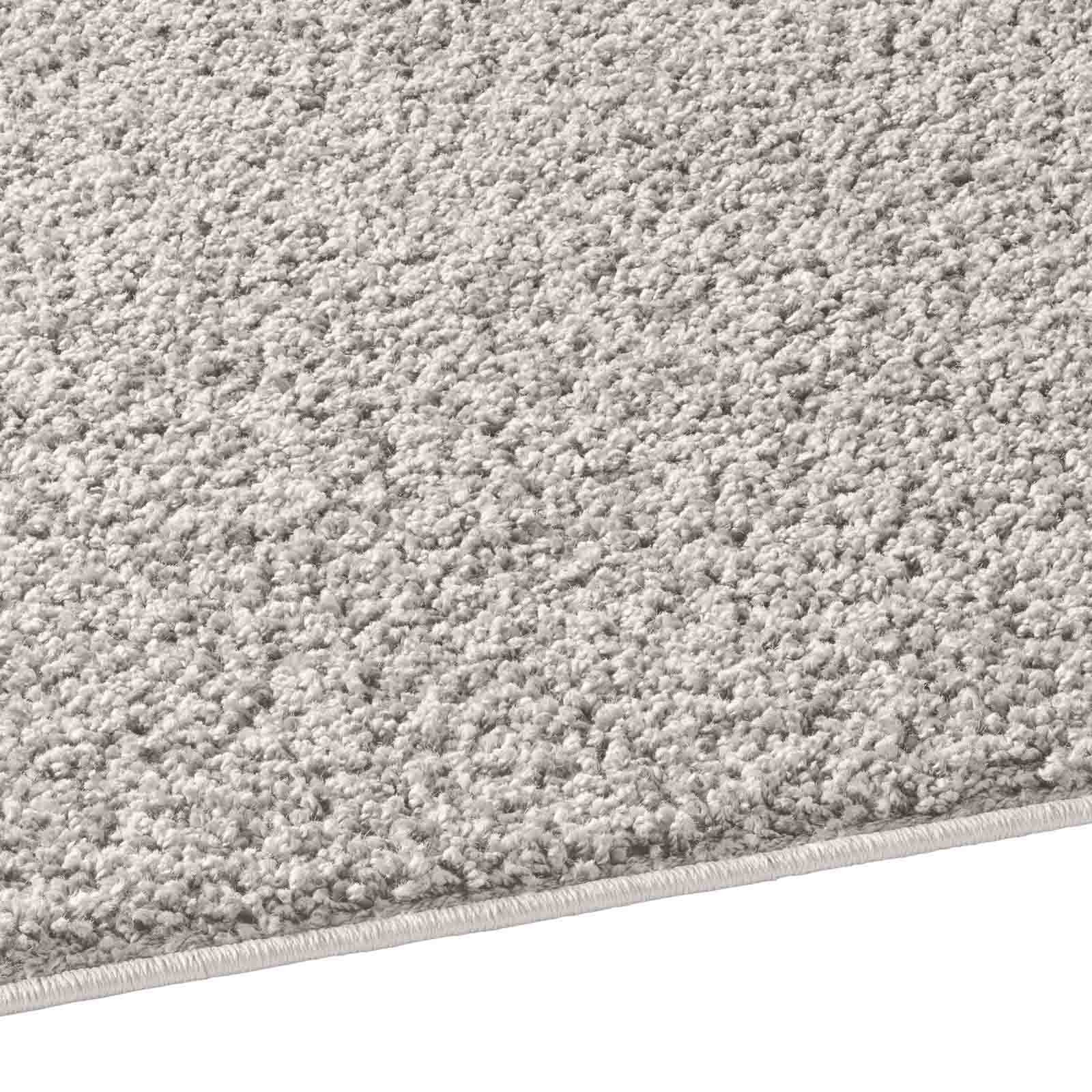 Langflor-Teppich Langflorteppich Sole 100% Polypropylen, TaraCarpet, rechteckig, Höhe: 30 mm, Hochflor Shaggy grau waschbar Wohnzimmer Schlafzimmer Bad 060x090 cm