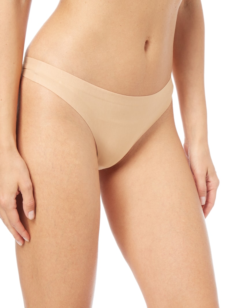 Hip String ohne Nähte in beige