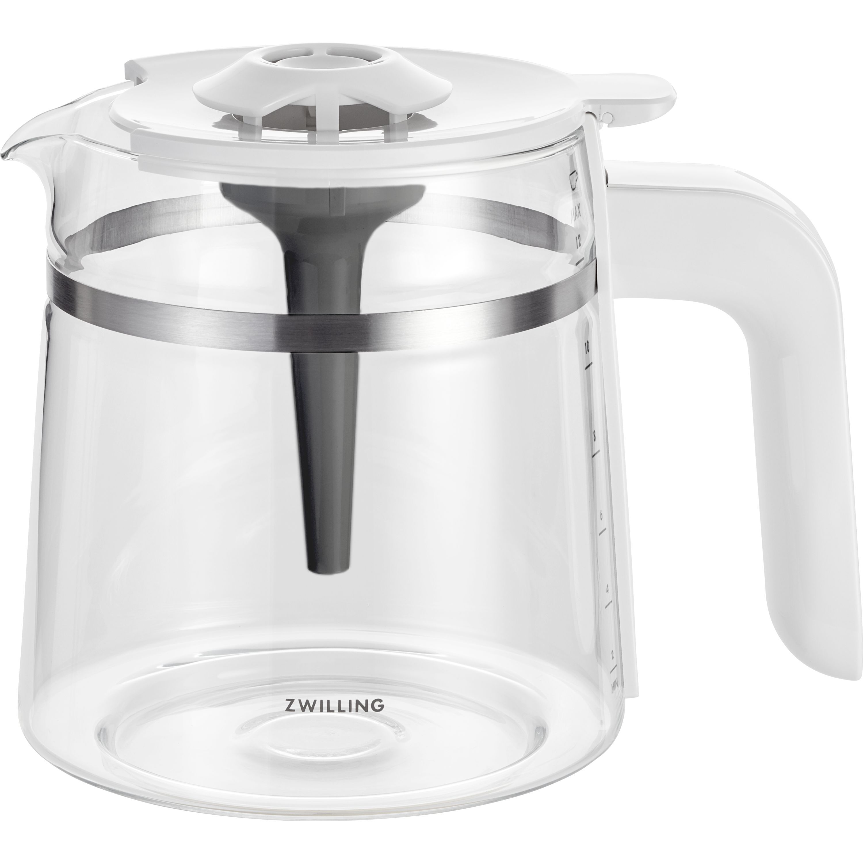 Filterkaffeemaschine, 1,5 l, Silber-Weiß