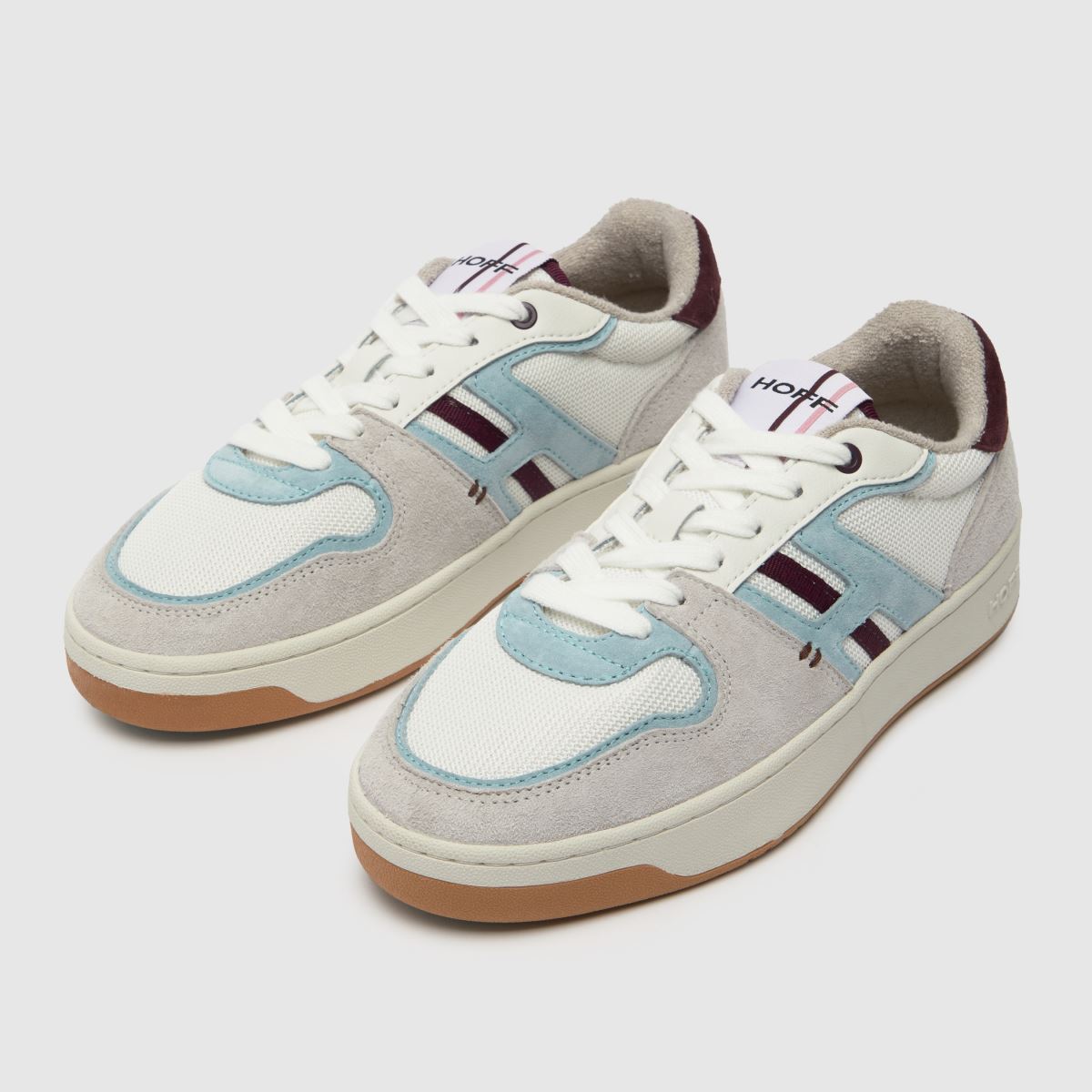 HOFF – Metro Broadway – Vita och vinröda sneakers