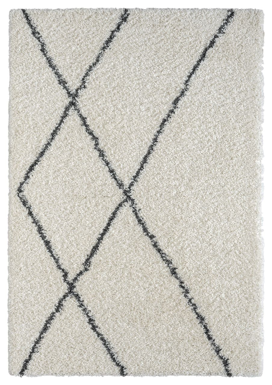MyFlair Teppich Laure , 160cm x 230cm, Farbe Weiß, rechteckig, Florhöhe 37mm