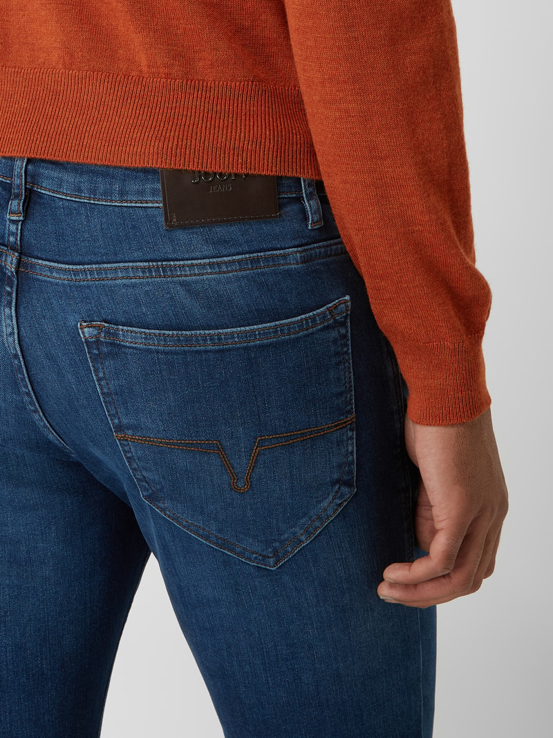 Modern Fit Jeans mit Stretch-Anteil Modell 'Mitch' in jeans