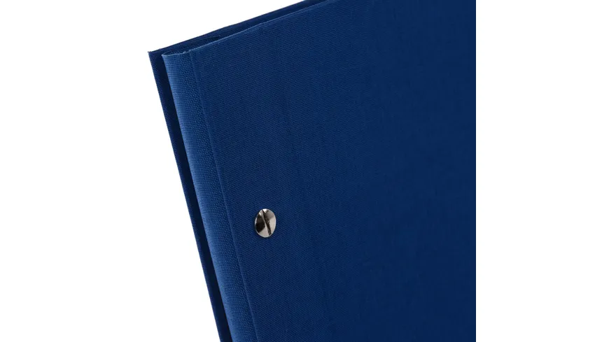 goldbuch Schraubalbum Bella Vista blau mit schwarzen Seiten, 39x31 cm