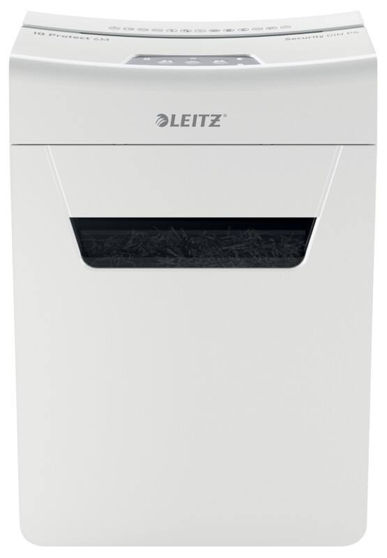 Leitz IQ Protect 6M Premium Aktenvernichter Mikroschnitt Sicherheitsstufe P-5 6 Blatt
