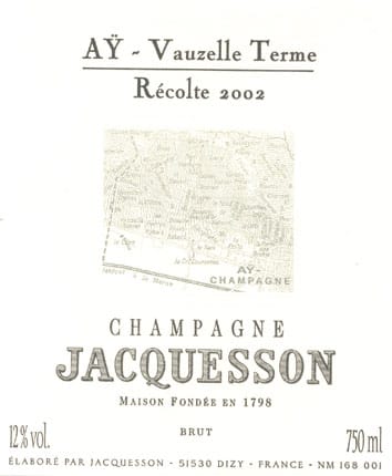 Jacquesson: Champagne Grand Cru Ay Vauzelle Terme Brut Nature 2013