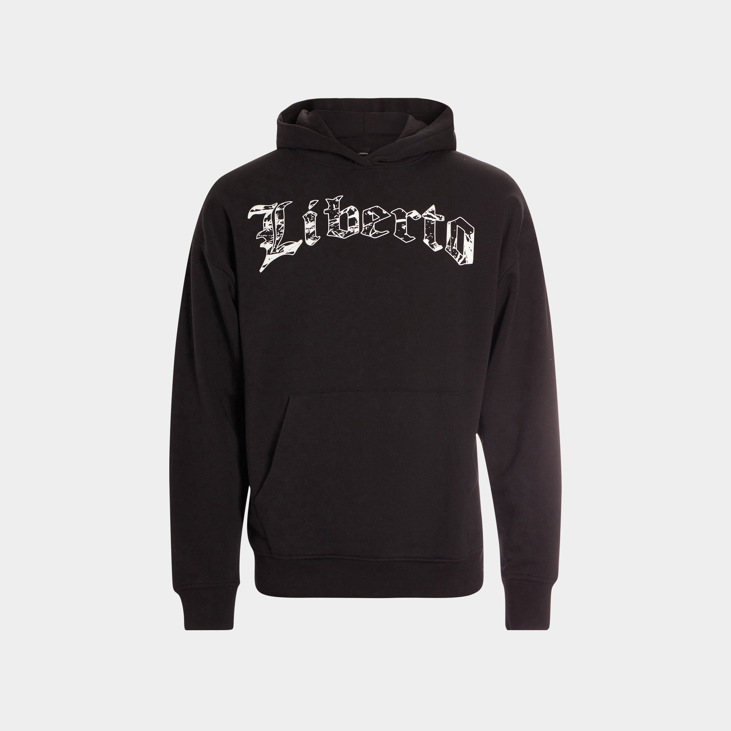 Sweat à capuche hoodie Liberto noir homme | La Halle