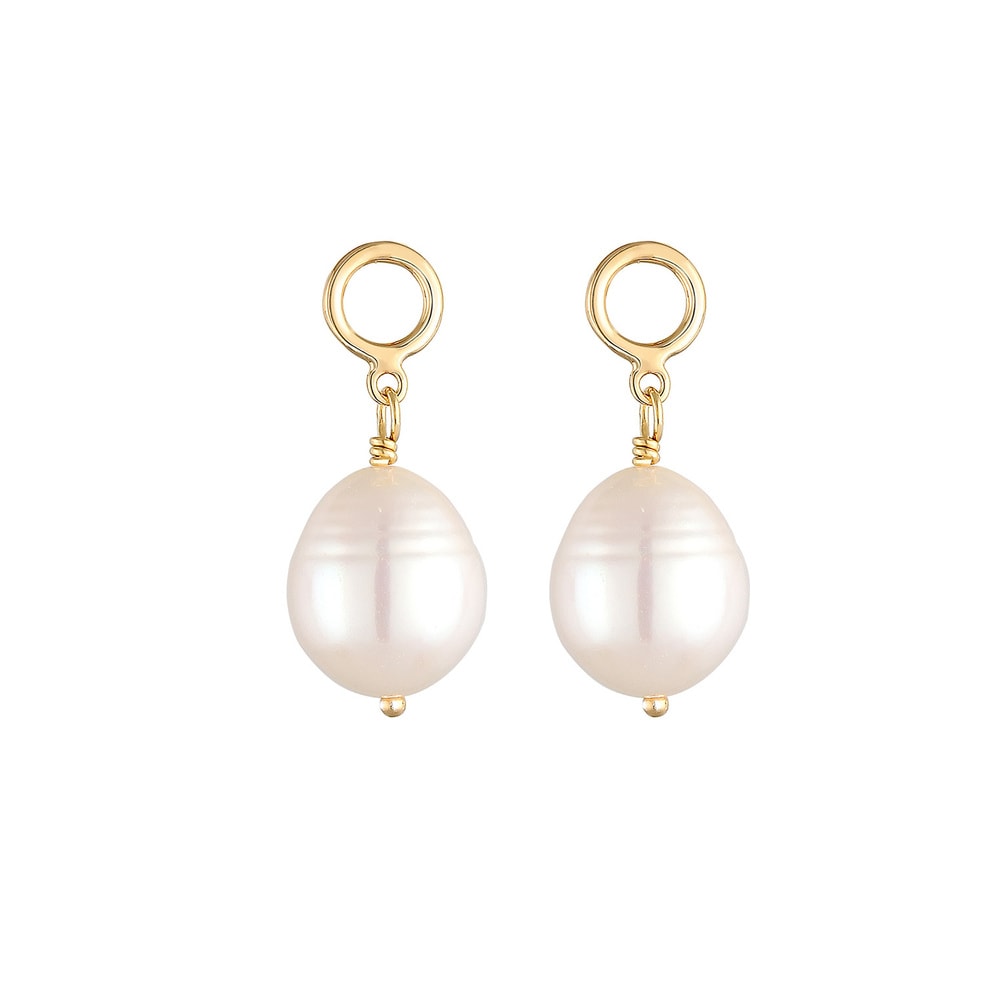 Elli Elli Boucles d'Oreilles Élégant Mariage Perles d'eau Douce Boucles d'oreilles Fem Boucles d'oreilles