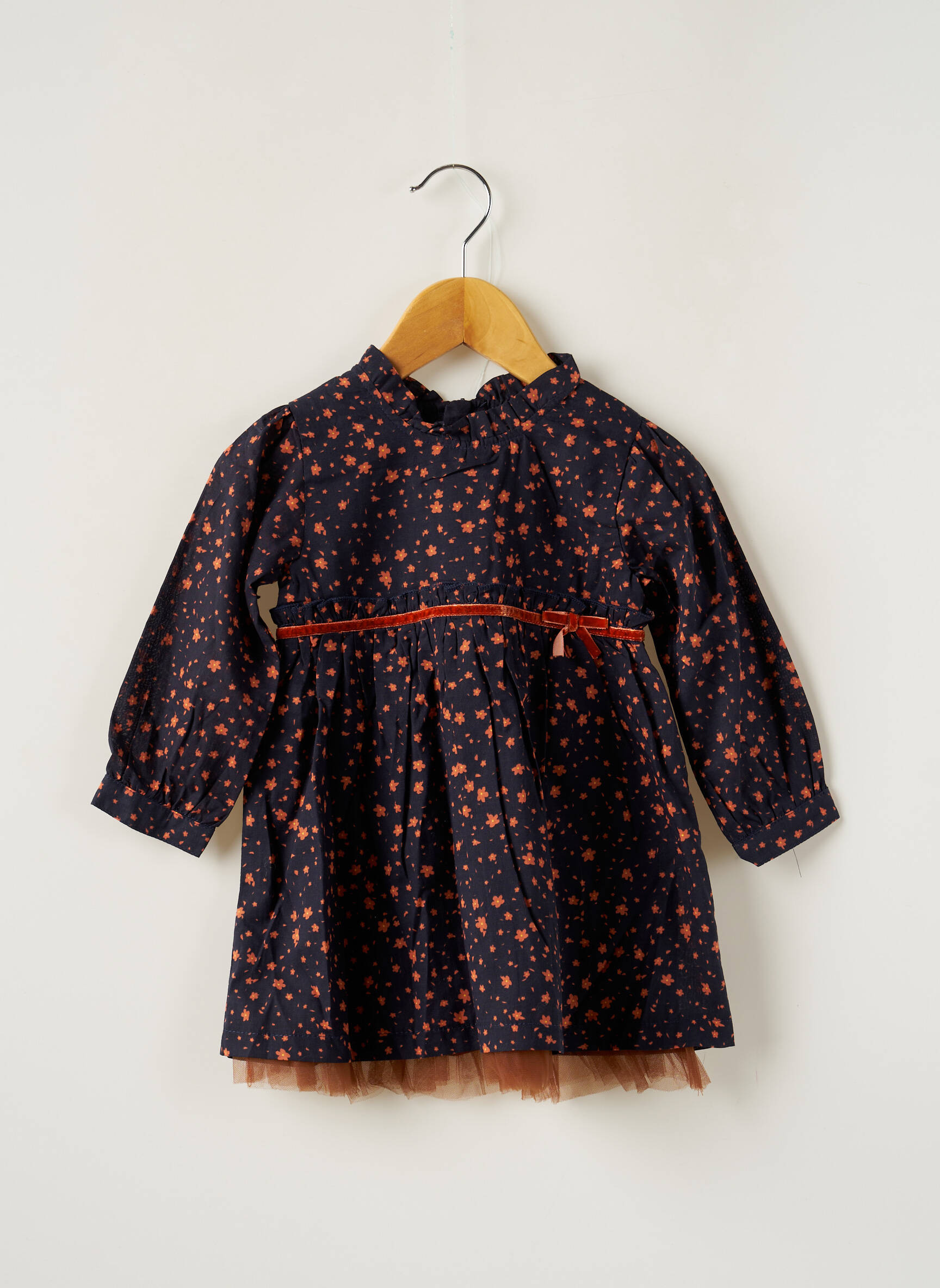 Monna Rosa Robes Mi Longues Fille couleur bleu