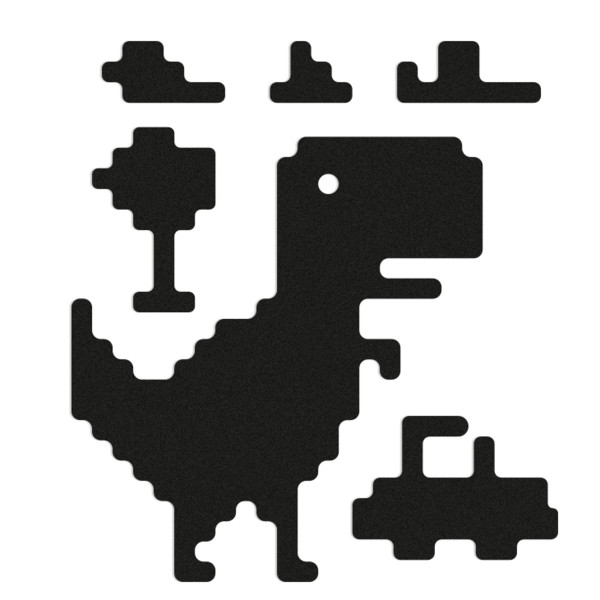 REFLECTIVE STICKER T-REX - Fahrradzubehör