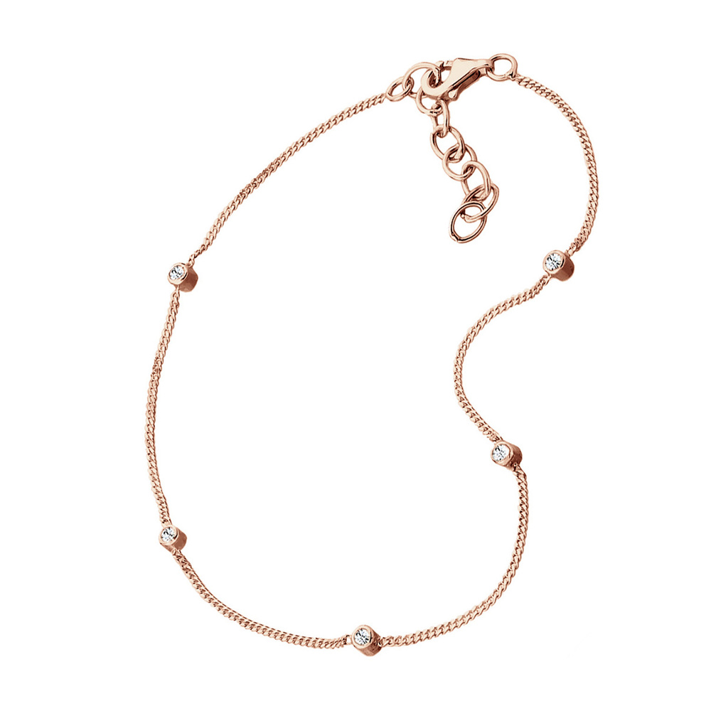 Elli Elli Bracelet de Cheville Dames Cristaux argent (925/1000) Bijoux