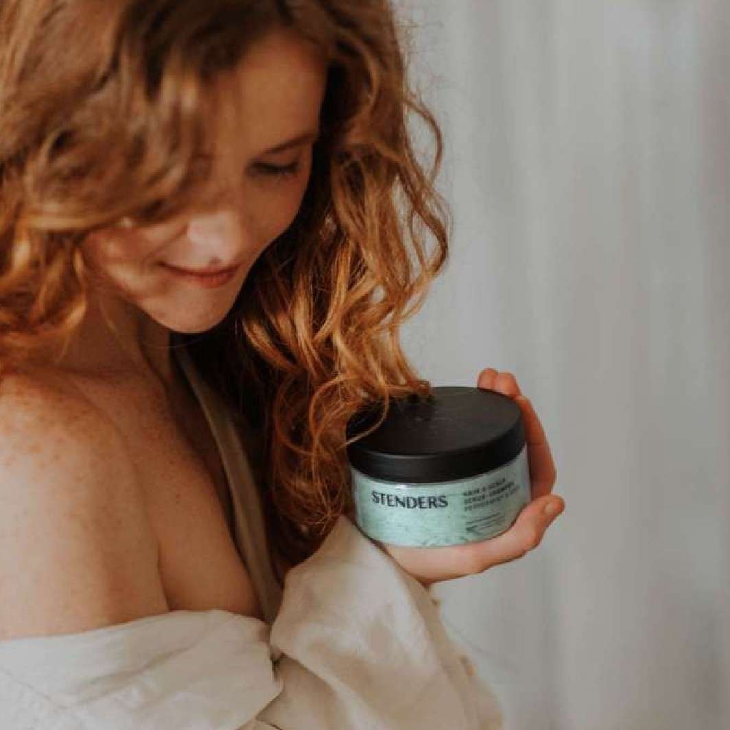 Hair & scalp scrub-shampoo Peppermint & Shea
