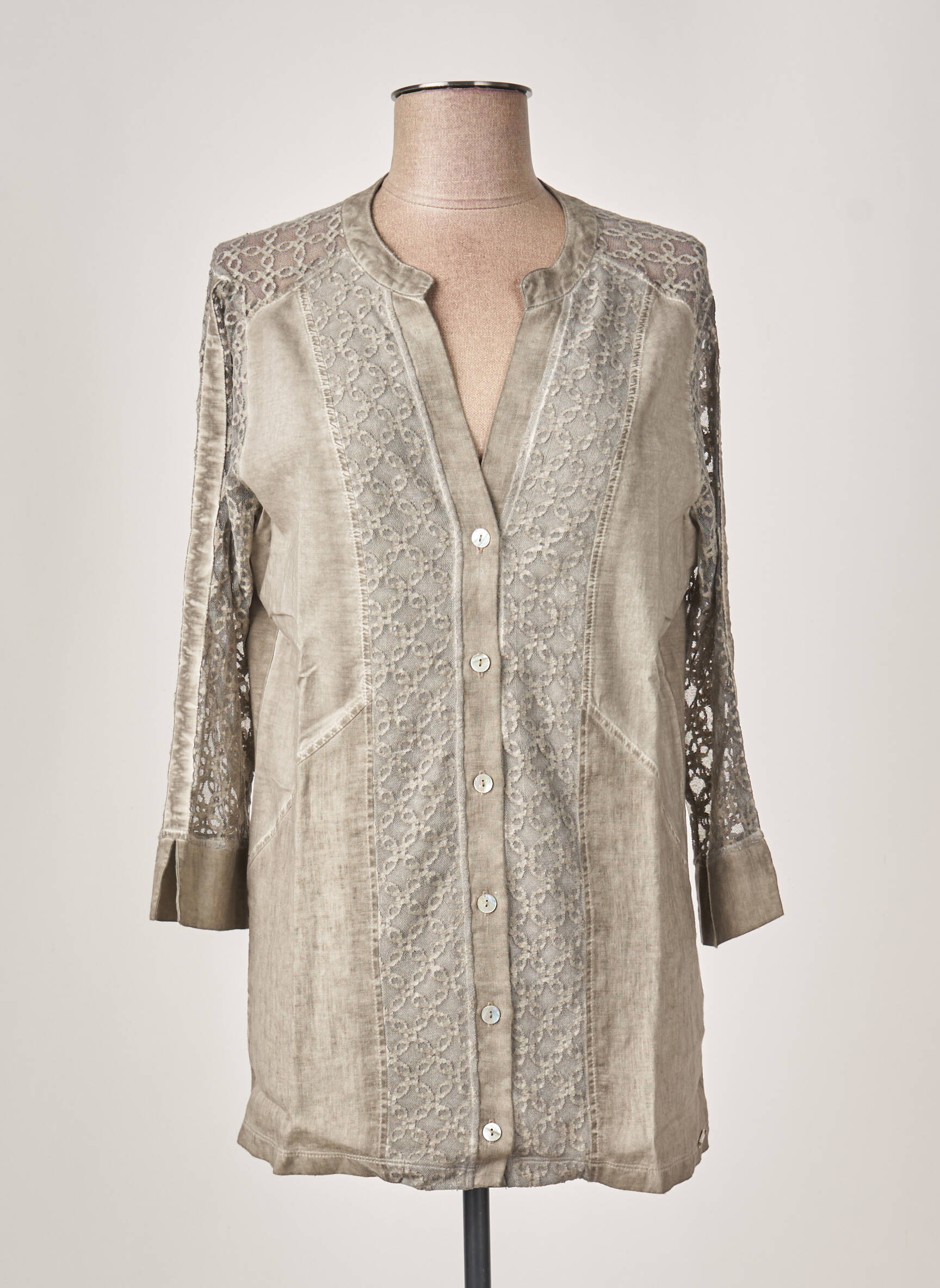 Maloka Tuniquemanchelongue Femme couleur gris