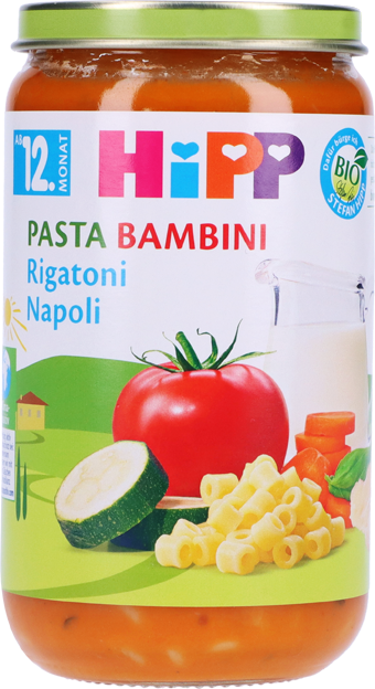HiPP Bio Pasta Bambini Rigatoni Napoli