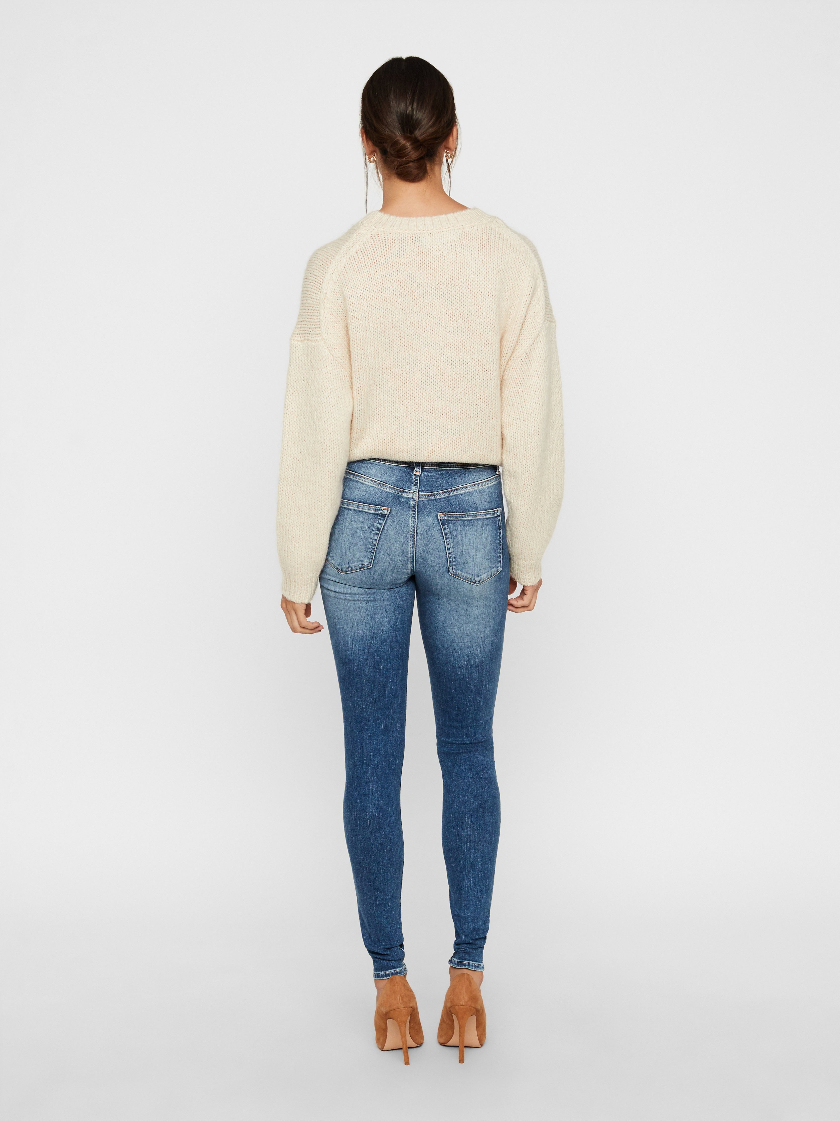 VMLUX Mid Rise Slim Fit Jeans