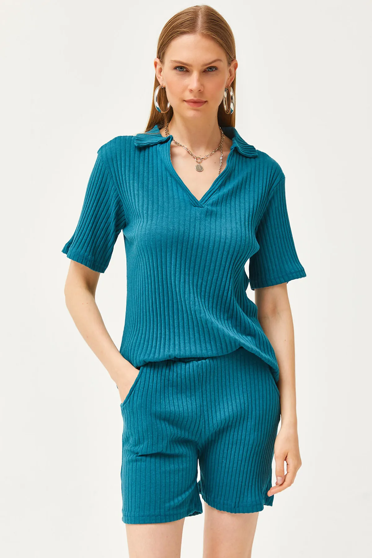 Olalook  Zweiteiler - Blau - Oversized