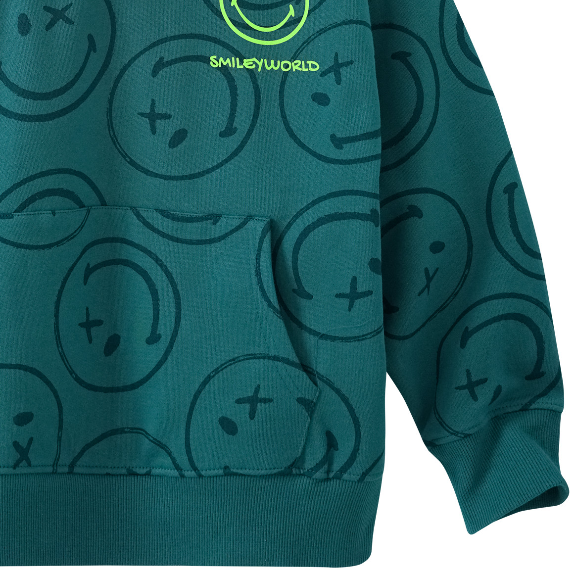 SmileyWorld Hoodie mit Allover-Print