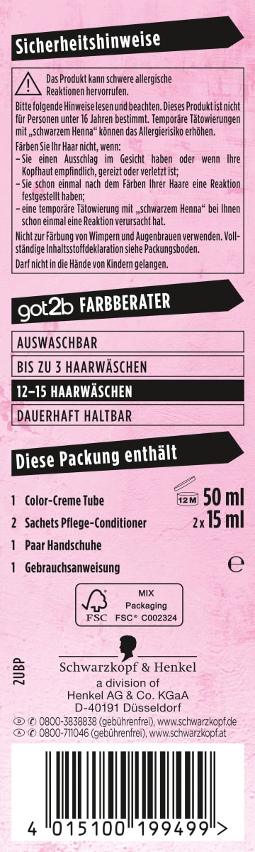 Tönung Farb/Artist Flamingo Pink 093 , 1 St