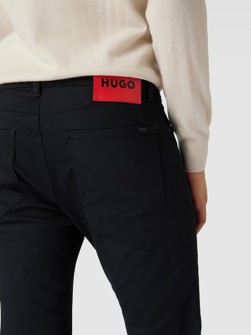 Regular Fit Jeans mit Logo-Details Modell '734' in schwarz
