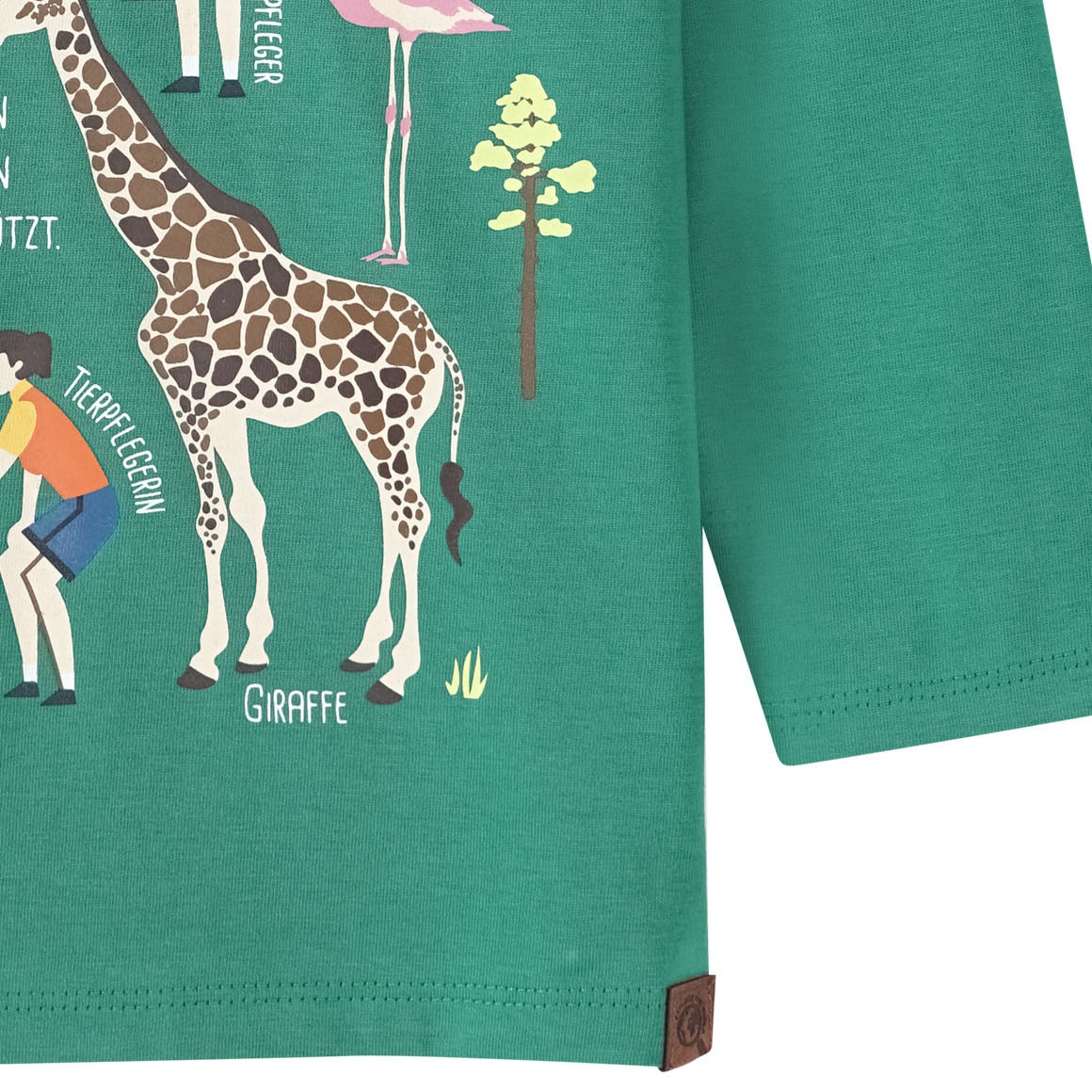 Kinder Langarmshirt mit Zoo-Motiv
