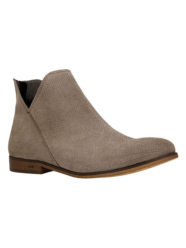 Wojas Leder-Ankle-Boots in Beige günstig kaufen