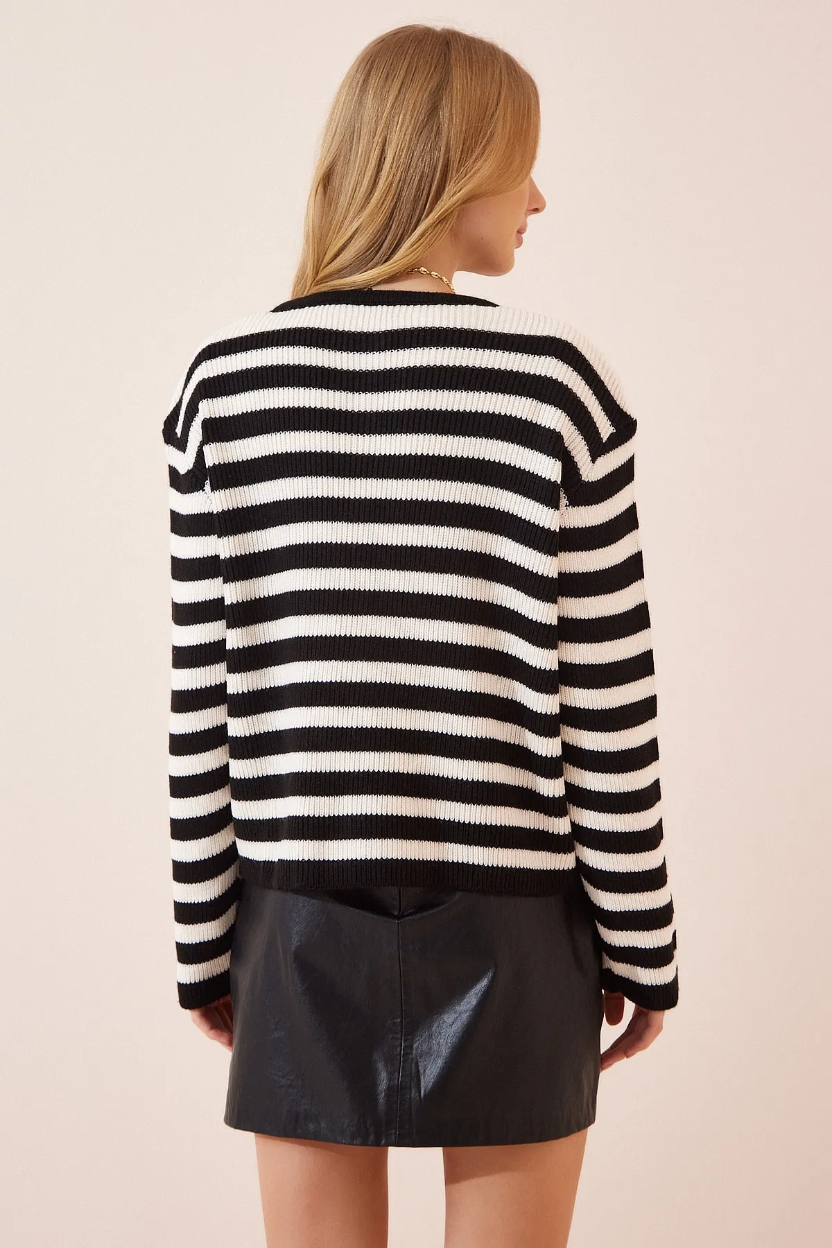 Happiness İstanbul  Strickjacke - Schwarz - Regular Fit