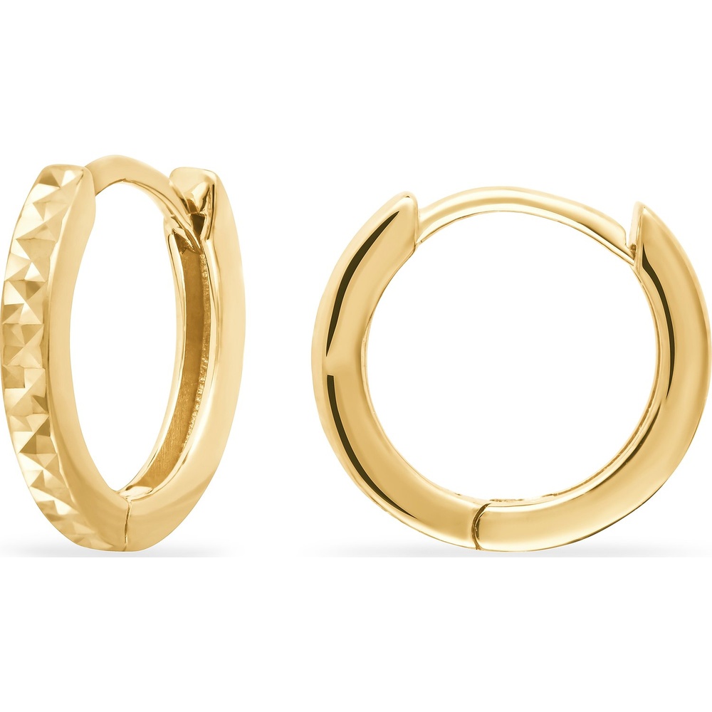 FAVS Créoles 585 Or jaune Boucles d'oreilles