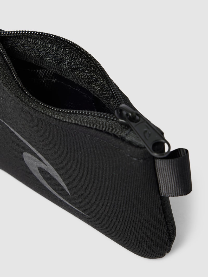 Schlüsseletui mit Label-Print in schwarz