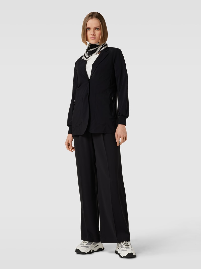 Blazer mit seitlichen Eingrifftaschen in schwarz